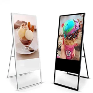 32″ A-Type White & Black Digital Standee – Techon LED