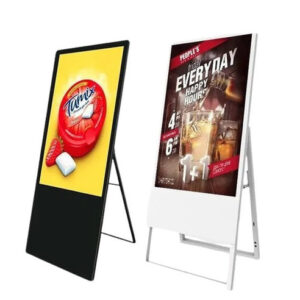 43″ A-Type White & Black Digital Standee – Techon LED