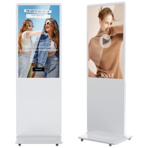 43″ T-Type White Digital Standee – Techon LED