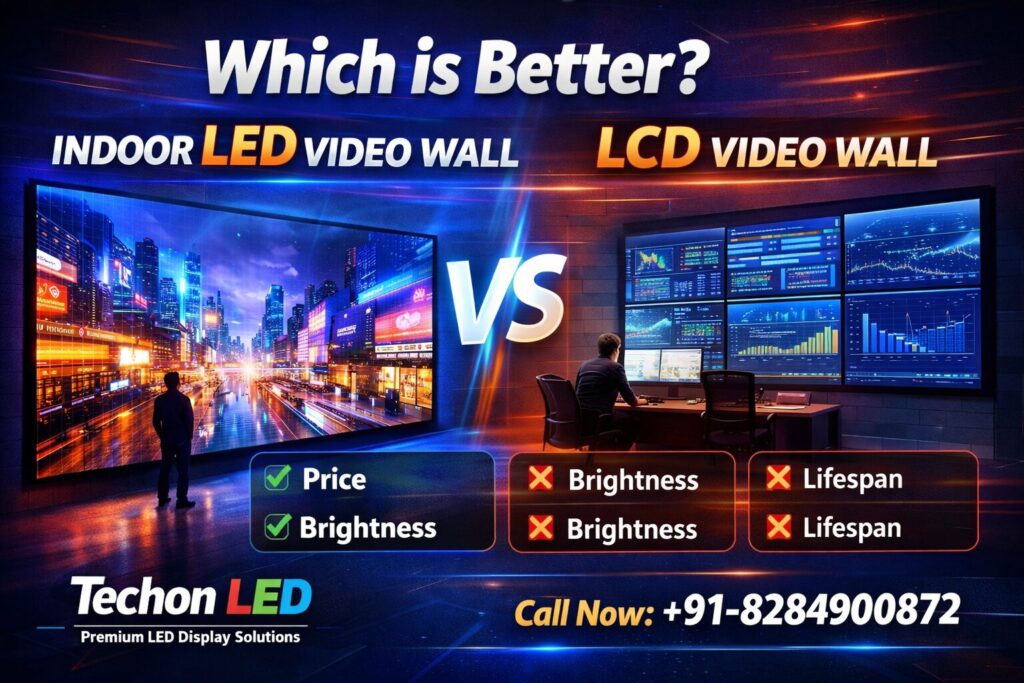 lcd video wall vs led video wall